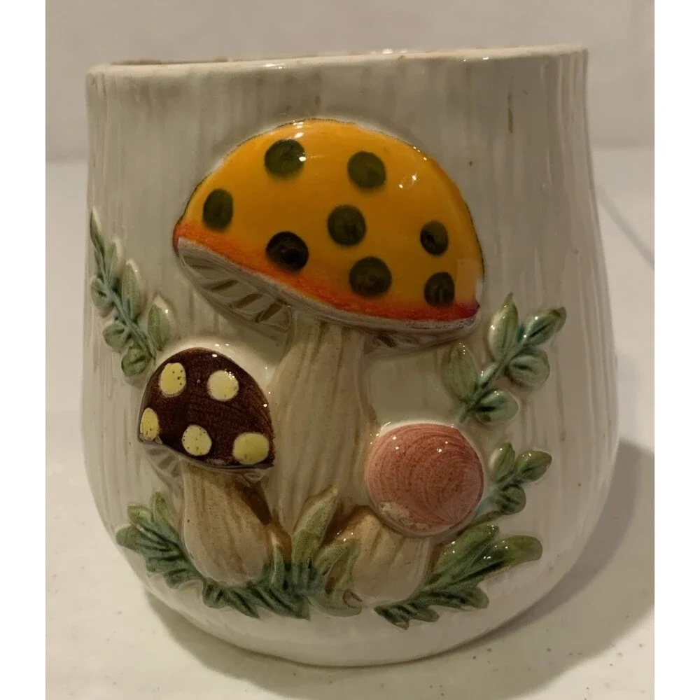 Vintage Sears Merry Mushroom Canister 4” Bottom ONLY 1976 Japan Replacement